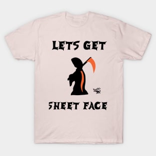 lets get sheet faced halloween T-Shirt